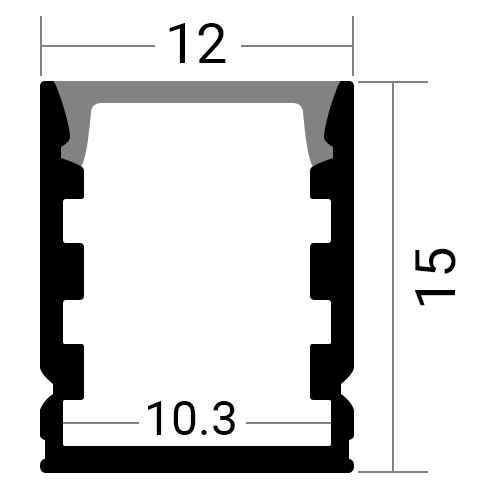 WL-M03崁入式鋁條燈-尺寸圖